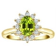 thumbnail image 2 of Tommaso Design� Oval 7x5 mm Genuine Peridot Ring, 2 of 9
