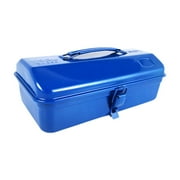 GROWTH TANK Portable Tool Box Car Hardware Repair Tool Storage Box Tool Case Household Solid Metal Locking Latch Sturdy Container Carrier Blue