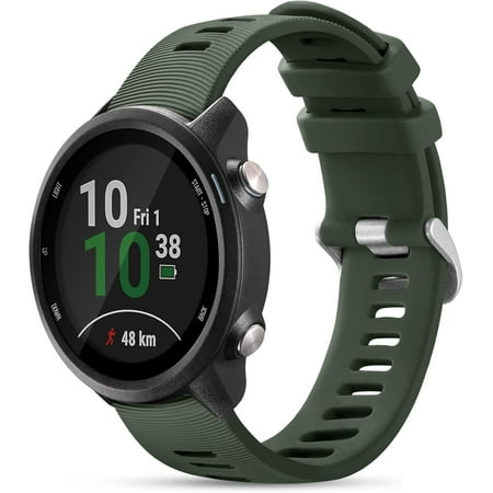 Tianle Compatible with Garmin Forerunner 245/645/55 Watch Band, 20mm Sport Strap for Galaxy Watch 6/5/4 Vivoactive 3 Forerunner 645/245 Music Band, Soft Wristbands for Garmin Venu/Venu Sq/Vivomove HR