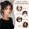 thumbnail image 3 of Yanonmyfd  Dark Brown Bangs Hair Clip,Middle Part Clip in Bangs Human Hair Natural Curtain Fringe with Temples Hairpieces for Women Clip on Bangs Daily Wear, 3 of 16