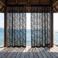 thumbnail image 5 of Outdoor Blackout Lace Curtain Voile Mesh Privacy Bug Screen Lightweight with Rod Pocket for Patio Porch Balcony Pergola Terrace, 5 of 5