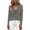 *2-Gray, variant on VBVC Women's Long Sleeve T-Shirts,Ladies Solid Color Basic Tops,Slim Stretchy Pullovers for Women,Brown,S-2XL