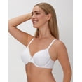 thumbnail image 2 of Maidenform Comfort Devotion Convertible Underwire Bra, Full Coverage White Cottage Ditsy Print/High As The Sky Blue Bow 36D Women's, 2 of 5