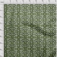 thumbnail image 3 of oneOone Viscose Chiffon Olive Green Fabric Triangle Geometric Quilting Supplies Print Sewing Fabric By The Yard 42 Inch Wide, 3 of 4