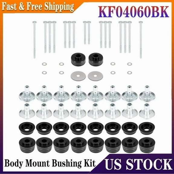 Fits For 2008-2016 Ford Super Duty 2WD 4WD KF04060BK Body Cab Mount Bushing Kit
