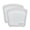 Clear, variant on Cuisipro Silicone Seamless Reusable Bags (Green, 5.25 x 4.75-inch, 2-Pack)