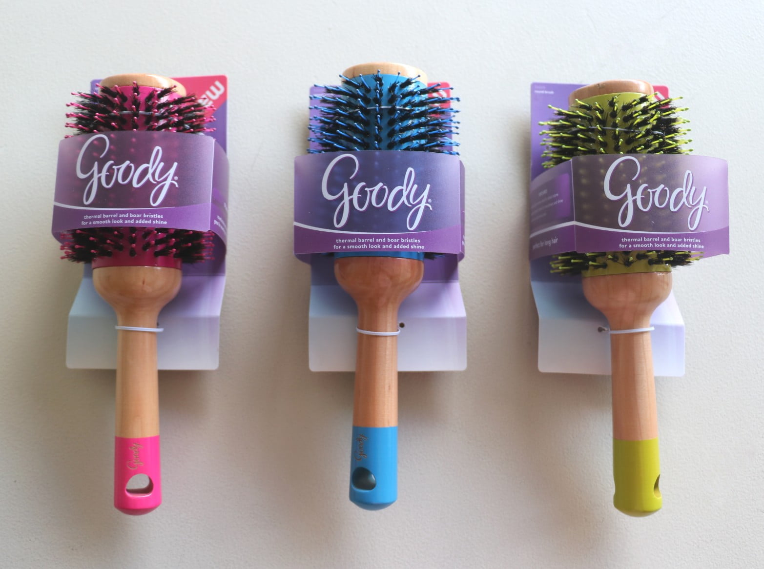 Goody Wood Large Hot Round Brush, Assorted Colors, 53MM