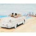 thumbnail image 3 of Jasper 24x20 Black Modern Framed Museum Art Print Titled - Pastel car I, 3 of 5
