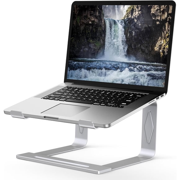 Laptop Stand for Desk, Metal Laptop Riser Holder, Removable Notebook Stand Ventilated Cooling Book Stand Compatible with 10-15.6” Laptops