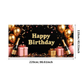 thumbnail image 3 of LUUFILx Happy Birthday Backdrop Banner Photography Props Party Supplies Decorations Background Celebration Party Decors Event Banner, 3 of 9