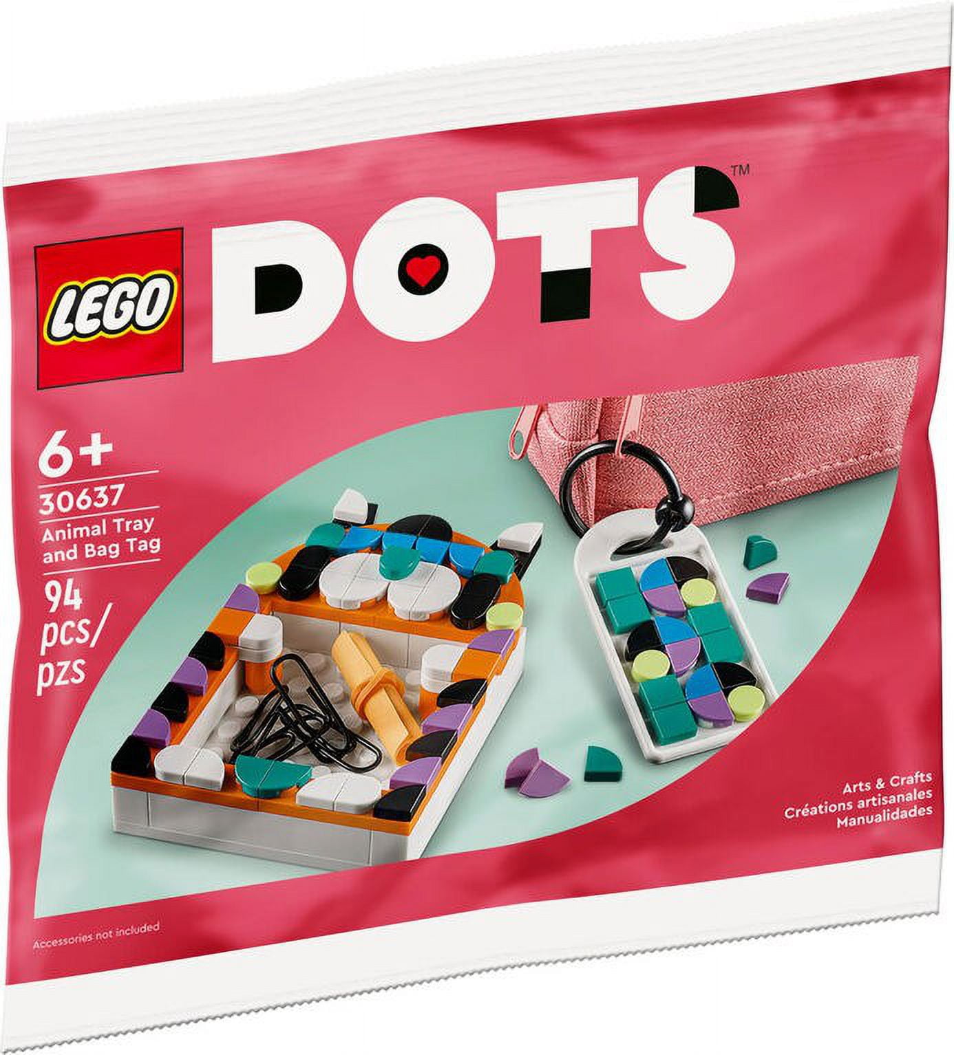LEGO DOTS Photo Holder Cube Bunny, 109 Piece Small Animal Building