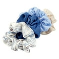 thumbnail image 3 of Tayshia by Scunci Dent Free Comfortable Scrunchie Hair Ties, Assorted Blue, 4 Ct, 3 of 7