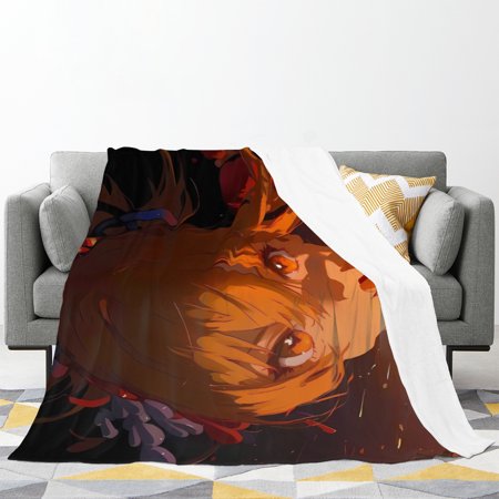 Beautiful Elf Girls, Lewd Waifu Anime Flannel Fleece Blanket Naked Waifu Plush Throw Fuzzy Super Soft Microfiber Flannel Blankets for Couch, Bed, Sofa Warm and Cozy for All Seasons 50*40
