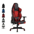 thumbnail image 7 of Loungie Angeline Faux Leather Game Chair, Swivel, Adjustable Back, Seat Height & Armrest, Red, 7 of 7