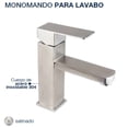 thumbnail image 2 of Llave Monomando baño Lavabo Ovalin Rubinett  Acero inóxidable 304 Satinado, 2 of 2