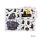 thumbnail image 3 of (B) Pegatinas de Halloween para decoración de ventanas, vinilos para puertas, calabazas, arañas y murciélagos, 3 of 5