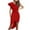 Red, variant on IROINNID Cocktail Dress for Women Homecoming Party Holiday Solid Color Dress Single-Shoulder Flap Split Dress Cocktail Dress,Blue