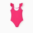thumbnail image 6 of Barbie Girls One Piece Swimsuit Roseo Letter Print Flutter Summer Swimsuit Sizes 2-12, 6 of 7