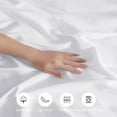 thumbnail image 3 of IR Imperial Rooms 3 Piece Queen Duvet Cover Soft Microfiber Button Closer White Color All-Season, 3 of 14