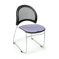 Ofminc Office Furniture 4-Pack Starmoon Series 250 Lbs Weight Capacity Durable Base Armless Fabric Lavender Stacking... by ofminc