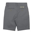thumbnail image 2 of all navy boys shorts in straight cut with flat front - grey - 8 years, 2 of 2