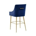 thumbnail image 3 of TOV Furniture Beatrix Navy Velvet Counter Stool - Gold Legs, 3 of 6