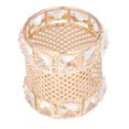 thumbnail image 4 of Caja organizadora de bolígrafos cosméticos con tubo de almacenamiento de brochas de maquillaje de cristal metálico (dorado) Tmvgtek Para estrenar, 4 of 5