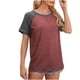 thumbnail image 4 of Fiudx Liquidación de Ahorros de Verano Tops con Estampado de Moda para Mujer, Blusa de Manga Corta, Camisetas Divertidas con Cuello Redondo, 4 of 5