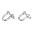 thumbnail image 3 of 304 Stainless Steel Screw Pin D Style Chain Dee Shackle 4mm for Rigging M4 Pack Of 2, 3 of 8