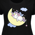 thumbnail image 4 of Inktastic Unicorn Moon Women's Plus Size T-Shirt, 4 of 5