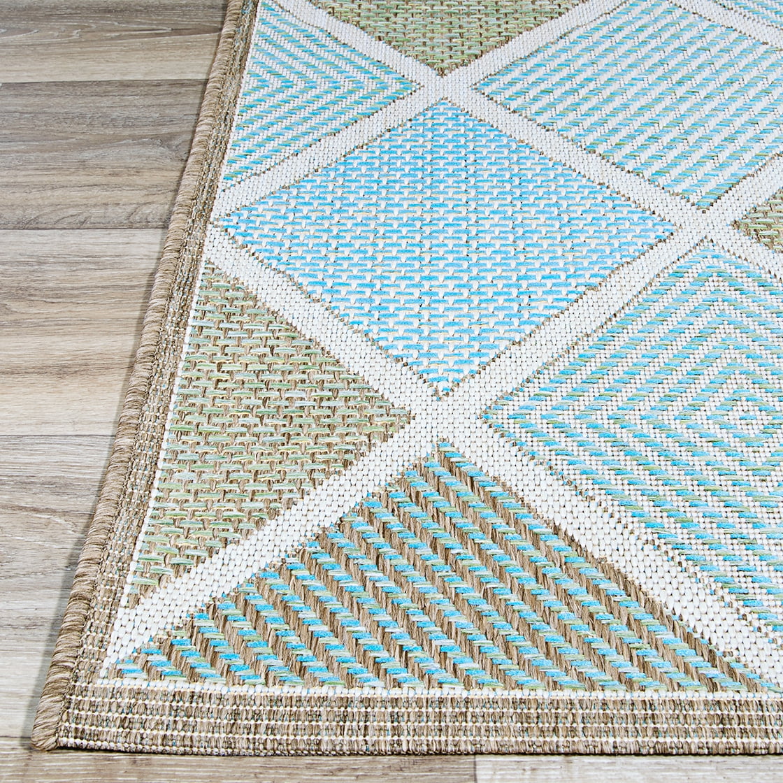 Couristan Monaco Meridian Indoor / Outdoor Area Rug, Multicolor, 2'3" x 11'9" Runner