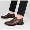 thumbnail image 2 of Men's Classic Leather Lined Formal Oxfords Slip on Casual Dress Shoes, 2 of 6