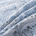 thumbnail image 4 of HoneiLife Blue Cotton Quilt Set, King - Reversible (3-Piece), 4 of 7