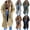 Beige, variant on Plus Size Long Hoodies for Women Fleece Lined Zip Up Side Split Letter Print Jacket with Pocket Oversized Streetwear Casual Warm Coat 2025 Winter Trendy Y2K Jackets