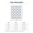 thumbnail image 5 of Rateoe Music Shark Pattern Flannel Throw Blanket, Ultra-soft Blanket for Bed, Couch, Car, Hypoallergenic Anti-pilling blanket-80"x60"(Vertical), 5 of 6