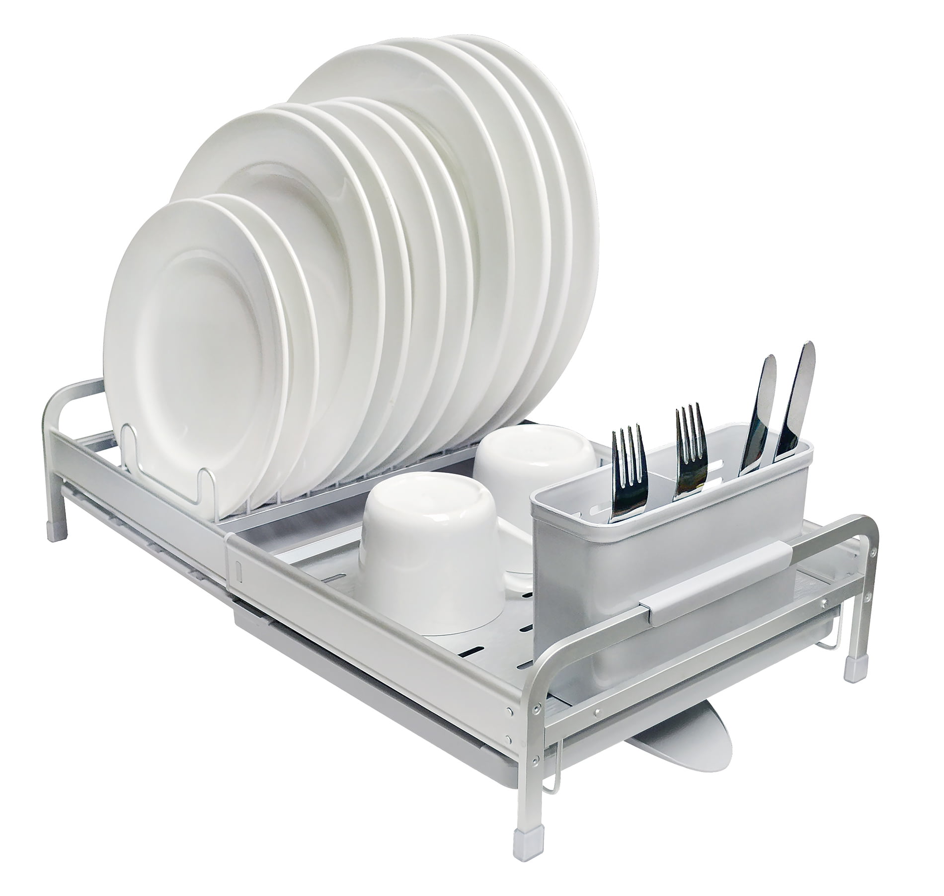 Real Home Deluxe Expandable Aluminum Dish Rack