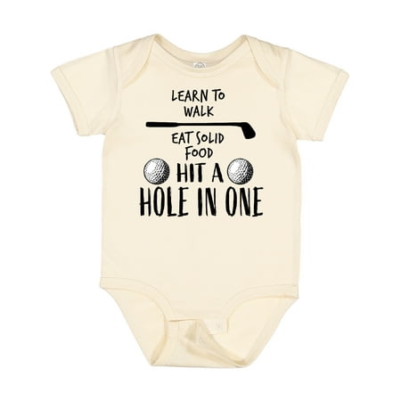 

Inktastic Golf To-Do List- Future Golfer Gift Baby Boy or Baby Girl Bodysuit