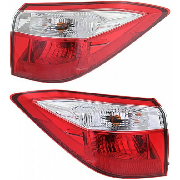 CarLights360: For 2014 2015 2016 Toyota Corolla Tail Light Assembly Driver and Passenger Side DOT Certified w/Bulbs | TO2804118 TO2805118