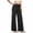 Black, variant on Bosfbaoi Plus Size Pants For Women High Waisted Wide Leg Yoga Pants Flowy Stretchy Lounge Trousers Moisture-wicking Sweatpants