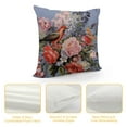 thumbnail image 4 of COMIO  Throw Pillow Cover Gentle Spring Floral Bouquet Roses Hyacinths Butterfly and Wild Pillowcase Home Decor Square Pillow Case Cushion Cover, 4 of 5