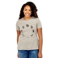 thumbnail image 2 of Moon Phases Women's Fashion Relaxed T-Shirt Tee Heather Tan X-Large, 2 of 3