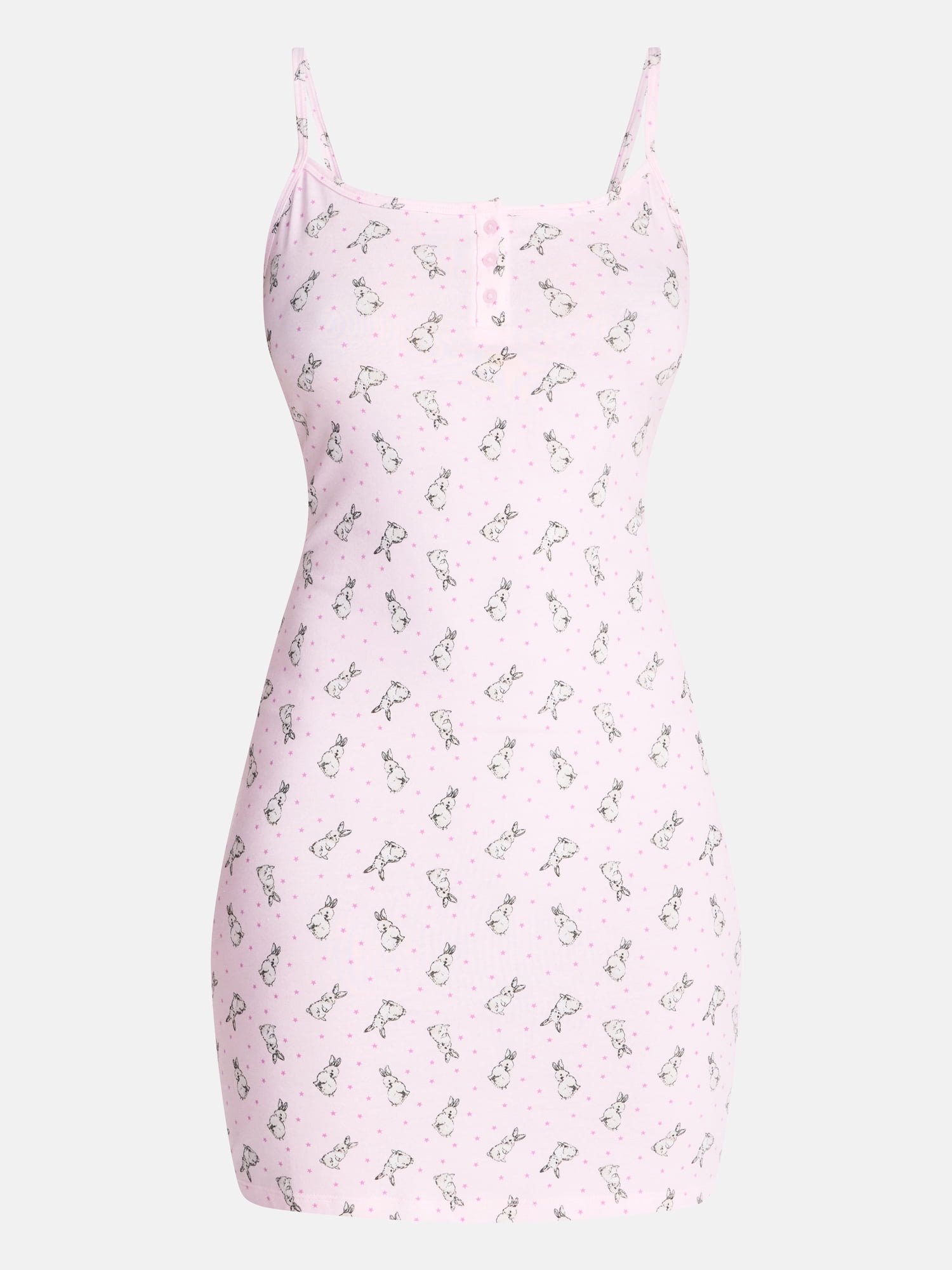 No Boundaries Cloud Core Sleepwear Slip, Women's XXS-3X