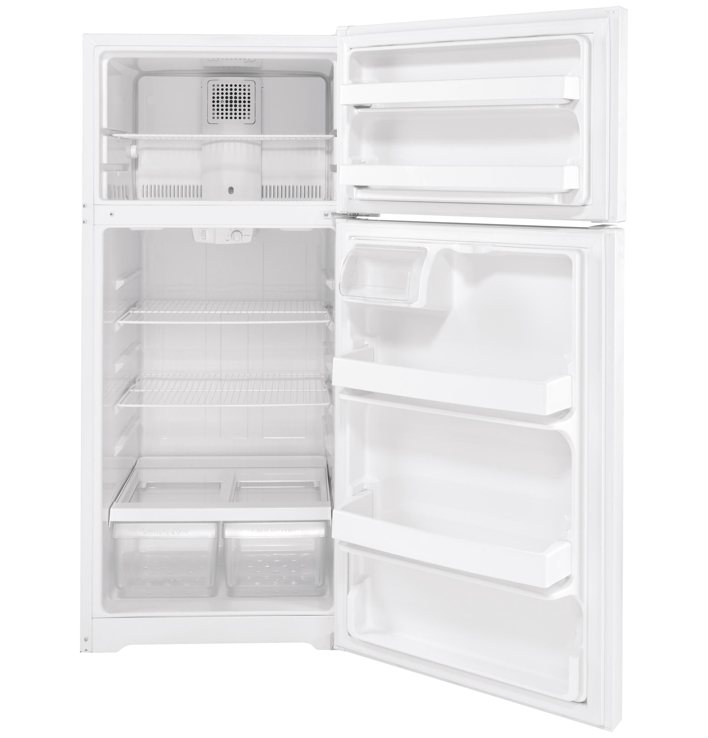 GE Appliances GTS17DT Freestanding Top Freezer Refrigerator, 16.6 cu Ft., 28 Inch