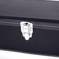 thumbnail image 6 of Acoustic Guitar Hard Case Fits 41-Inch Guitars, PVC Leather Covered Lightweight Hardshell Case with Plush Lining, Lock Latch for Storage & Travel, Black, 6 of 6