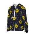 thumbnail image 2 of KLL Sunflowers Print Men's Women’s UPF 50+ Sun Protection Outdoor Hoodie Jacket Long Sleeve Fishing Hiking Performance Shirt-XX-Large, 2 of 6