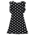 thumbnail image 2 of Monfince Women Casual Mini Dress Polka Dot Summer Fly Sleeve Retro Sundress Black US 6-14, 2 of 6