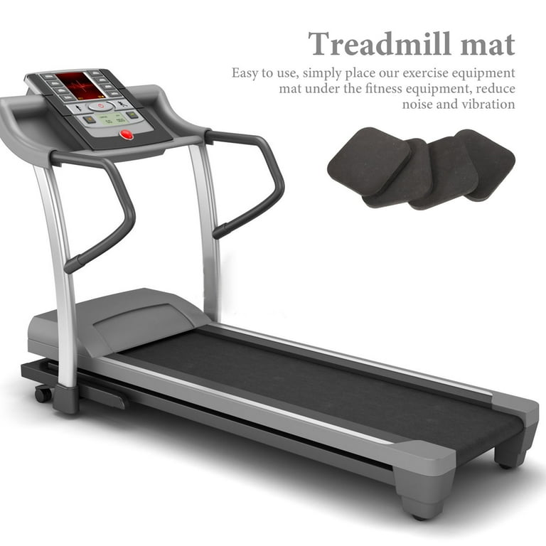 under Treadmill Mat Rubber Floor Mats for Gym Sound Insulation Hardwood Floors Workout Flooring Fitness Equipment 4 Pcs Walmart