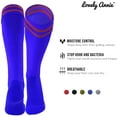 thumbnail image 3 of Lovely Annie Women's 2 Pairs Knee High Sports Socks for Baseball/Soccer/Lacrosse 002 L Blue, 3 of 5