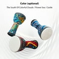 thumbnail image 3 of Riwcyla 8,inch African Drum PVC Drum Body Goatskin Drum Surface Lightweight Hand Clapping Drum Percussion Instrument Colorful Pattern Bongo Drum for Adult Beginners, 3 of 6