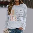 thumbnail image 2 of Sweat à Capuche à la Mode pour Femmes avec Imprimés de Lettres, 2 of 4